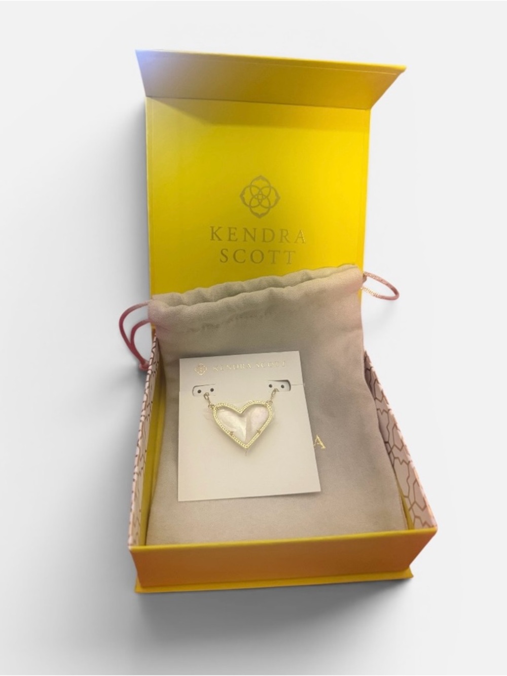 Ari Heart Statement Gold Short Pendant Necklace  Kendra Scott Paperclip